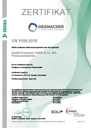 Zertifikat 9100:2018 (de)