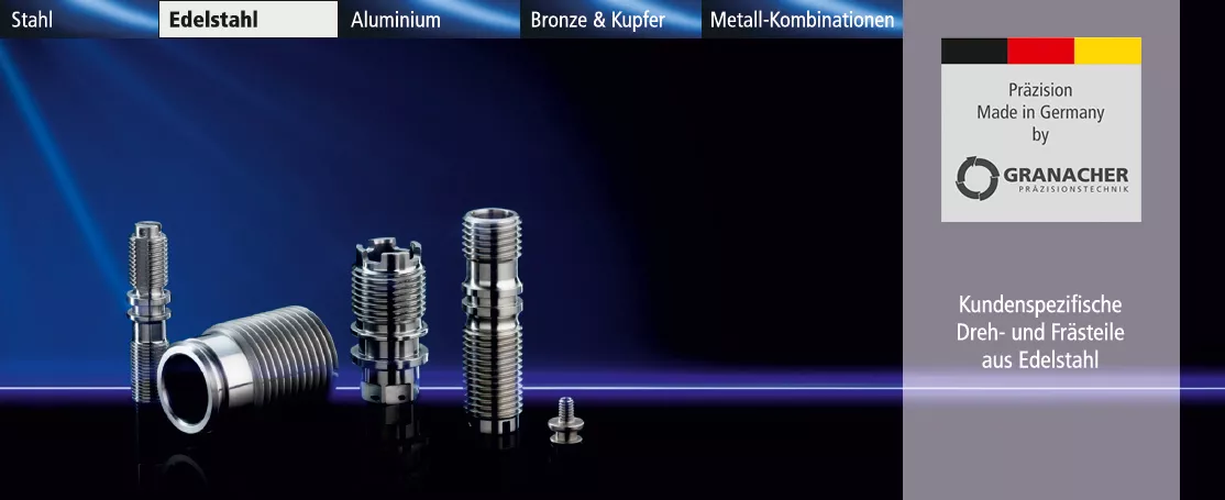 Kundenspezifische Dreh- und Frästeile aus Edelstahl